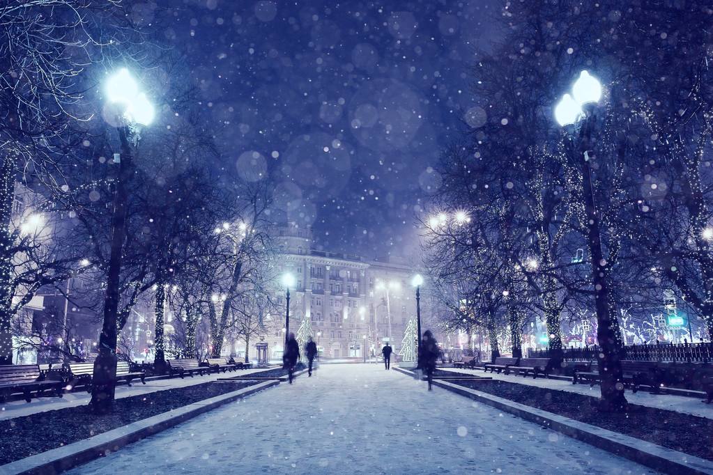 城市冬夜